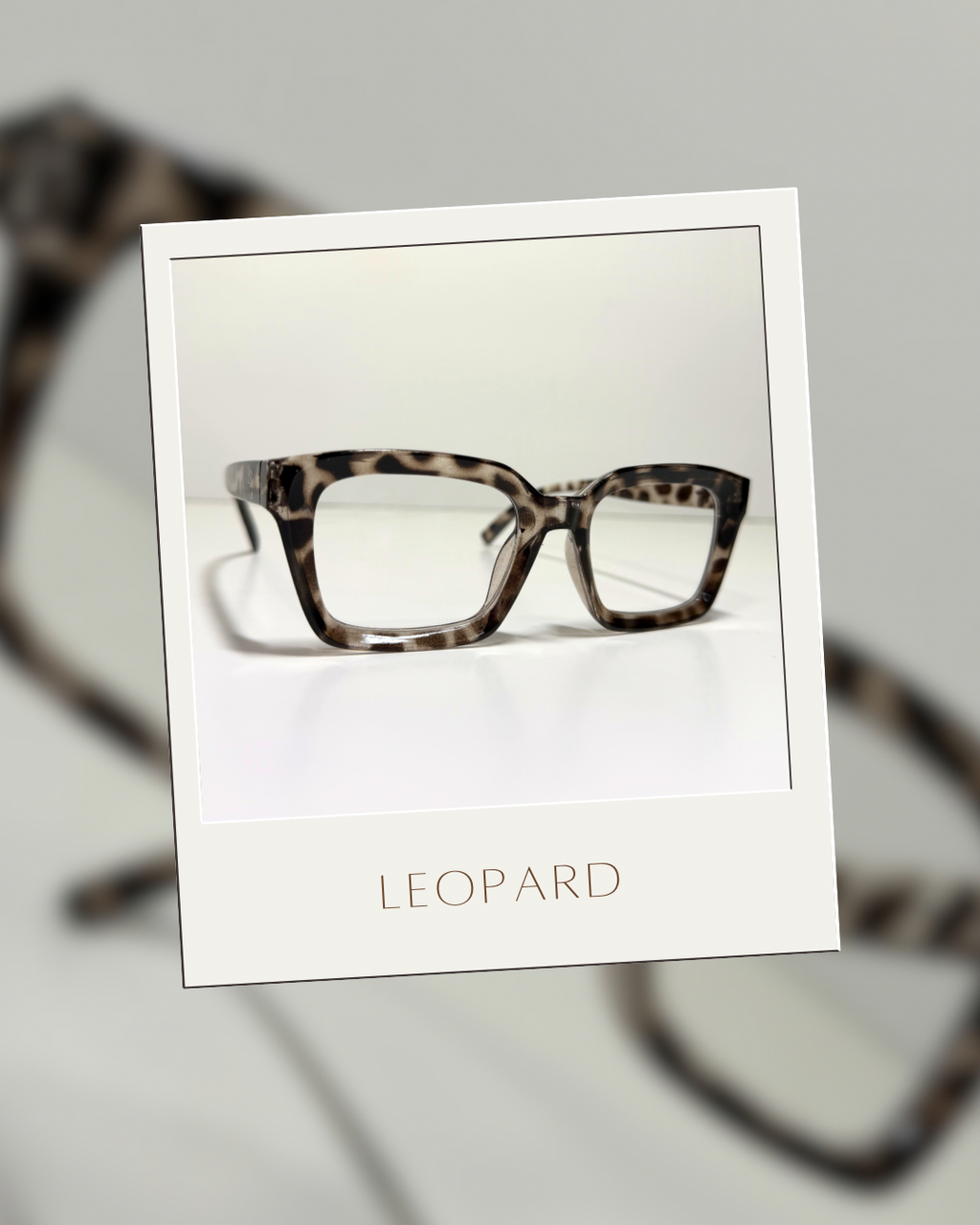 Leopard Blue Light Frames