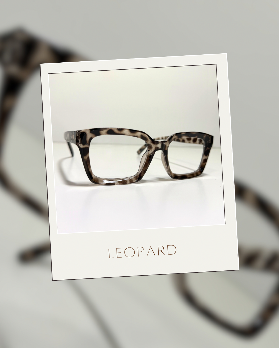 Leopard Blue Light Frames